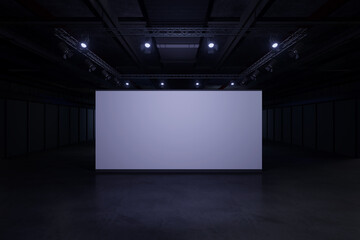 Exhibition stand for mockup and Corporate identity,Display design.Empty booth Design.Retail booth elements in Exhibition hall.booth Design trade show.Blank Booth system of Graphic Resources.3d render.