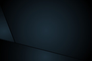 Minimalist blue premium abstract background with luxury geometric dark shapes.