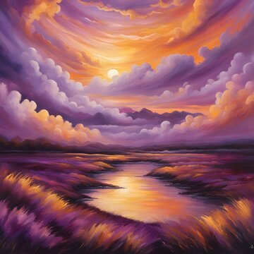 sunset over the sea