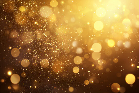 Abstract gold background luxury Christmas holiday, wedding background brown frame bright spotlight smooth vintage background texture gold paper layout design bronze brass background sunshine gradient.