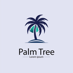Obraz premium Palm tree logo