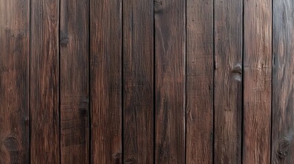 Naklejka premium Dark Brown Wooden Texture Background Vertical Planks