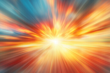 Obraz premium Abstract sunset sky and ocean nature background. Abstract sunset sky and ocean nature background with blurred panning motion. 