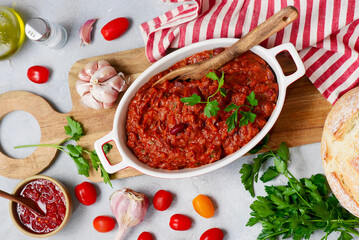 Traditional Georgian vegetarian bean dish lobio.top veiw