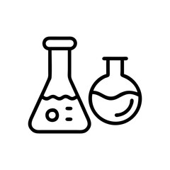 Set of Chemical test tube. Glass tube. Flask template. Glass container. Flask of poison. Jar icon. Medicine vial. Logo template. Chemical test tube silhouette. Laboratory tube. Flask icon.
