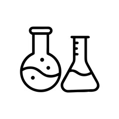 Set of Chemical test tube. Glass tube. Flask template. Glass container. Flask of poison. Jar icon. Medicine vial. Logo template. Chemical test tube silhouette. Laboratory tube. Flask icon.
