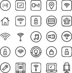 Camping Icons Vector Art