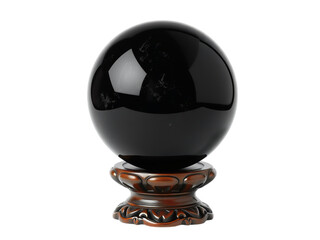 Obraz premium Ebony Seer's Globe Ornamental Sculpture