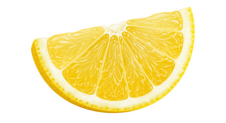 Isolated Lemon Slice