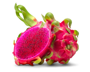 半分にカットしたドラゴンフルーツ