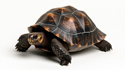 Obraz premium Close-up View of a Tortoise Shell Texture, Legs, and Head Details