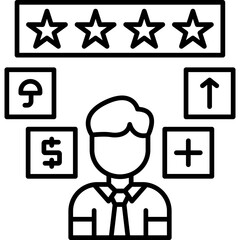 Obraz premium Employee Benefit Icon