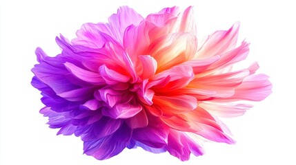 Fototapeta premium Vibrant Rainbow Flower Bloom Abstract Floral Photography