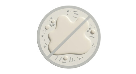 Isolated No Dairy Symbol