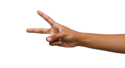 Isolated Hand Showing Peace Sign