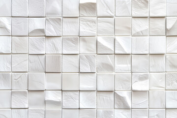 Seamless ceramic tiles, white wall background texture 