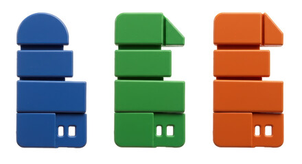 Isolated Interlocking Building Blocks