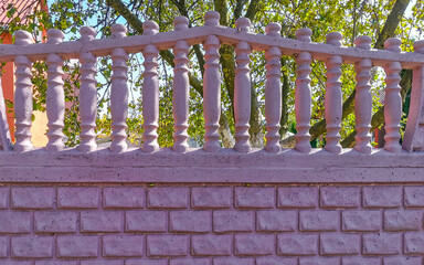 Simple and elegant fence garden boundary in Brest Belarus.
