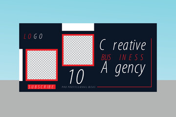 business youtube thumbnail banner design
