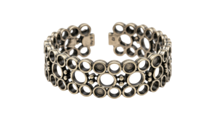 Isolated Silver Bracelet