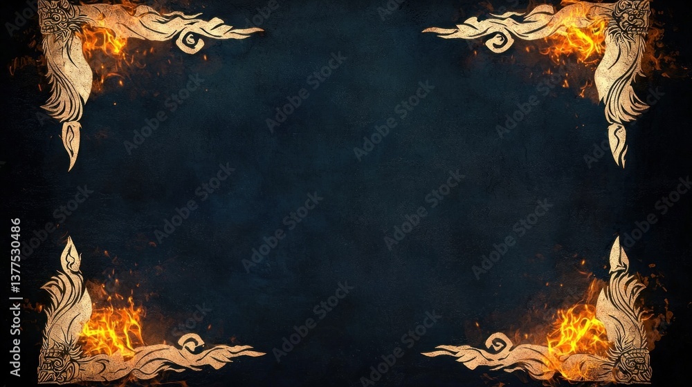 Poster dynamic fantasy frame medieval aesthetic digital art enchanted atmosphere eye-level view visual stor