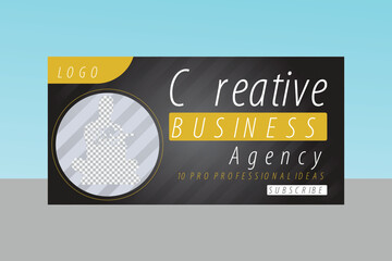 business youtube thumbnail banner design