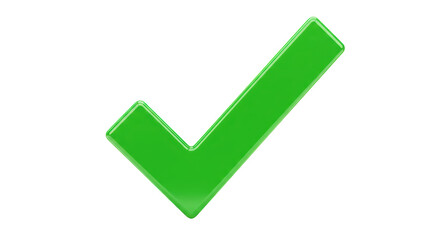 Isolated Green Check Mark