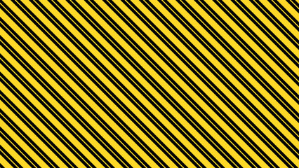 Obraz premium Black and yellow diagonals stripes background, black and white seamless pattern wallpaper.