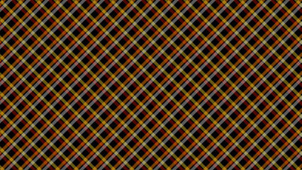 Red, yellow and black diagonal background. Plaid checkered seamless pattern.