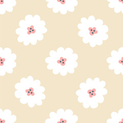 seamless background with flowers