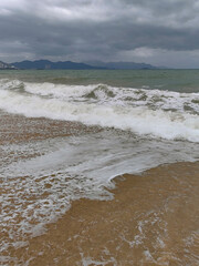 waves on the beach