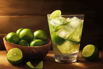 Refreshing Lime Cocktail