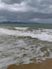 waves on the beach