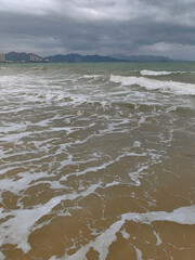 waves on the beach