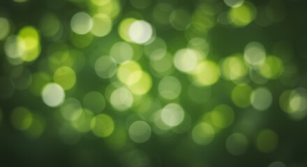 Fototapeta premium Abstract Green Bokeh Background Soft Light. AI Generated