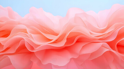 Fototapeta premium Delicate Cherry Blossom Patterns in Soft Pink and Blue Background