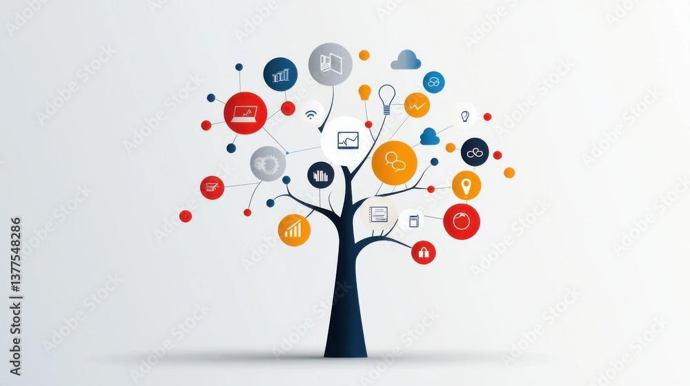 Poster a visually appealing digital infographic that presents various career path options and opportunities