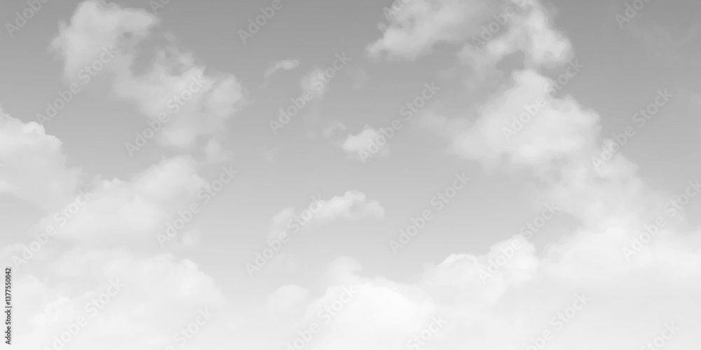 Poster dramatic dark sky and cloudy view and strong wind, nature abstract background. vector illustration.