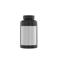 black plastic bottle