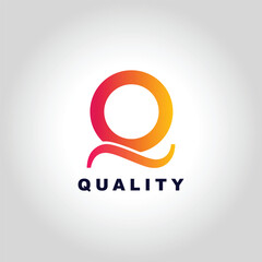 Obraz premium Gradient Colorful Letter Q Logo Design for Branding