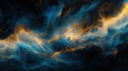 Fototapeta premium Abstract cosmic nebula; swirling gas, digital art, background