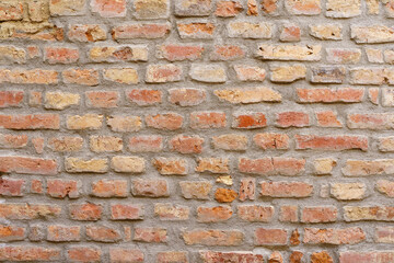 Old brick wall background. Old grunge brickwork