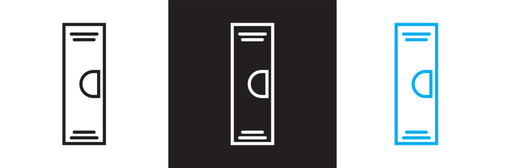 locker icon. Vector for websites, mobile interfaces, presentations, and visual branding. Vector illustration. isolated on white and black background. EPS 10