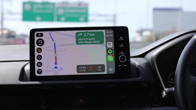 Car Navigation System in Phuket, Thailand