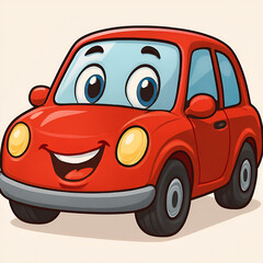 red car cartoon
