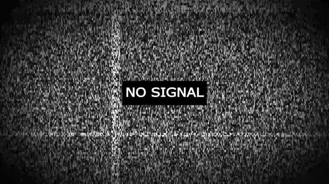 Static tv noise animation. old tv glitch screen animation background. TV screen caused glitch animation.