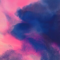 Soft fluid smoke texture with gradient effect in pink and blue image