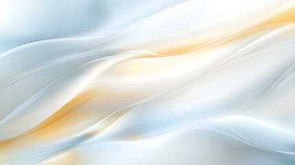 Abstract composition of flowing lines and soft gradated light colors