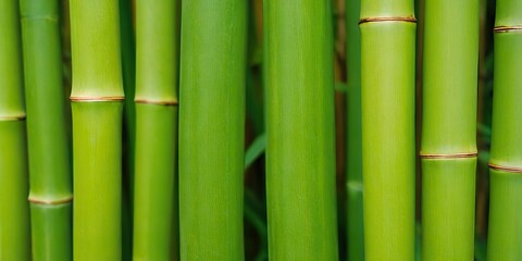 Fototapeta premium Solid texture green bamboo. Natural background SDA985675