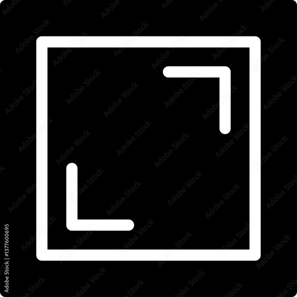 Fototapete full screen icon. full screen and exit full screen icon. scalability arrow mark icons in flat style 